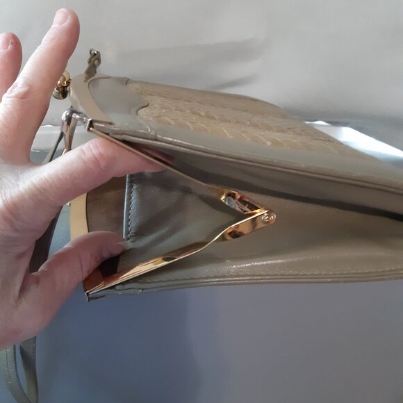 Snake Skin Vintage-Look Purse Handbag - Picture 7 of 9